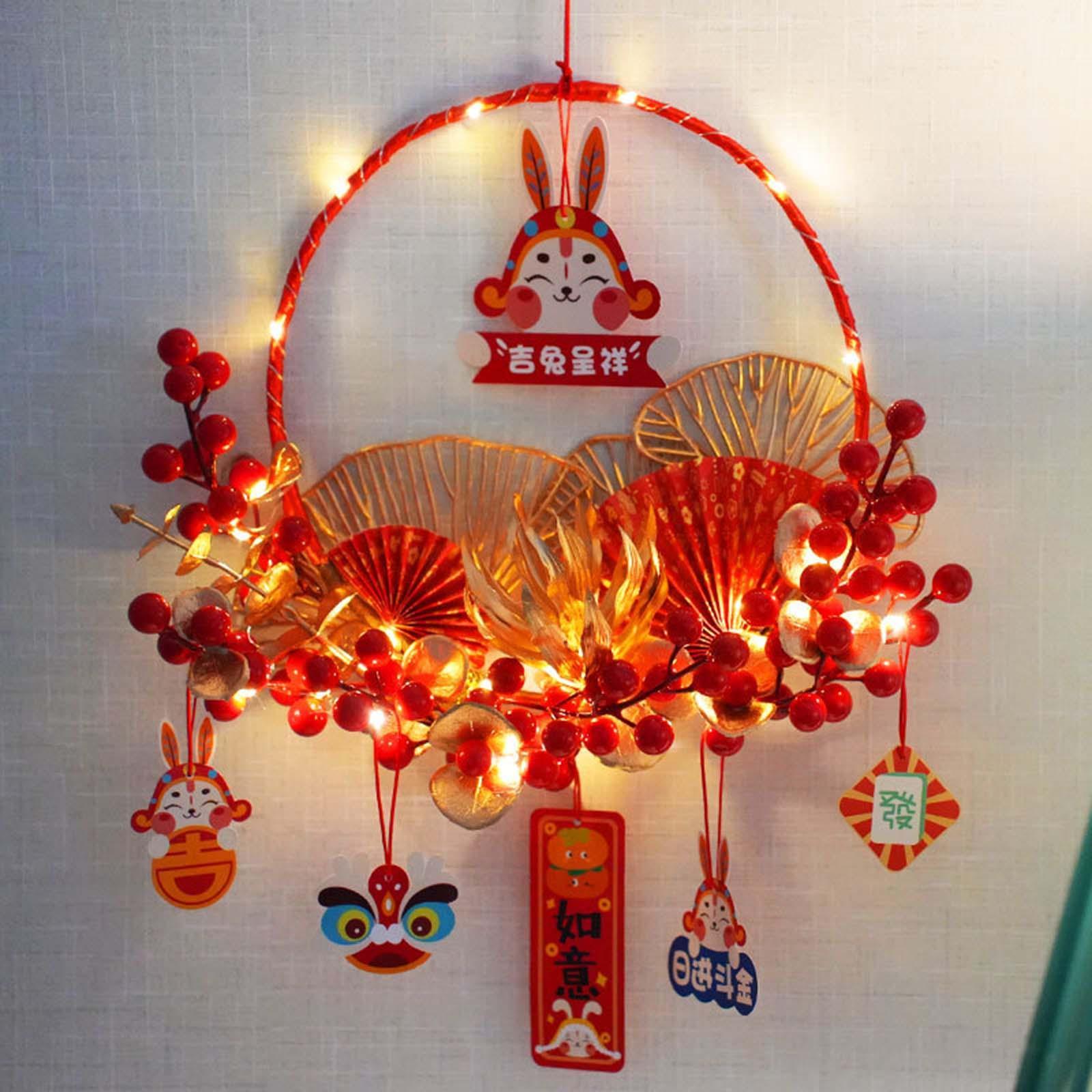 New Year Decoration DIY Material Kit Hanging Ornament for Home Bedroom Decor