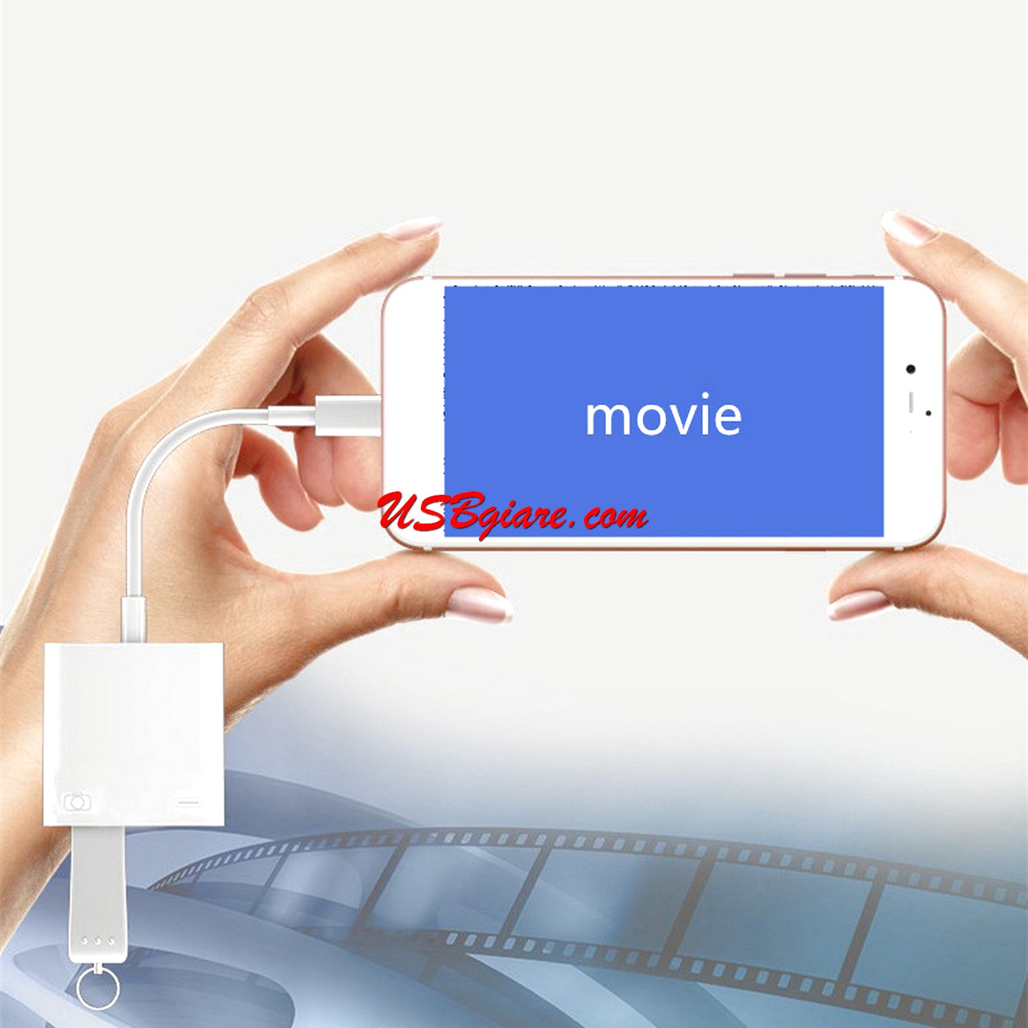 Dây cáp OTG Li⚡ting sang USB có sạc cho Táo Phone kết nối USB xem phim giải trí giải phóng dùng lượng cho Táo Phone Pad