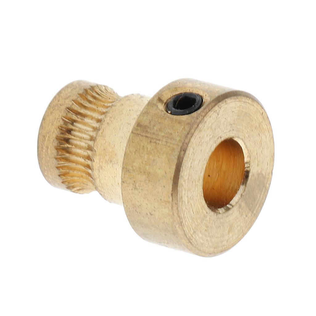Brass Driver Gear Part For Extruder 1.75mm Filament 3D Printers Accessories