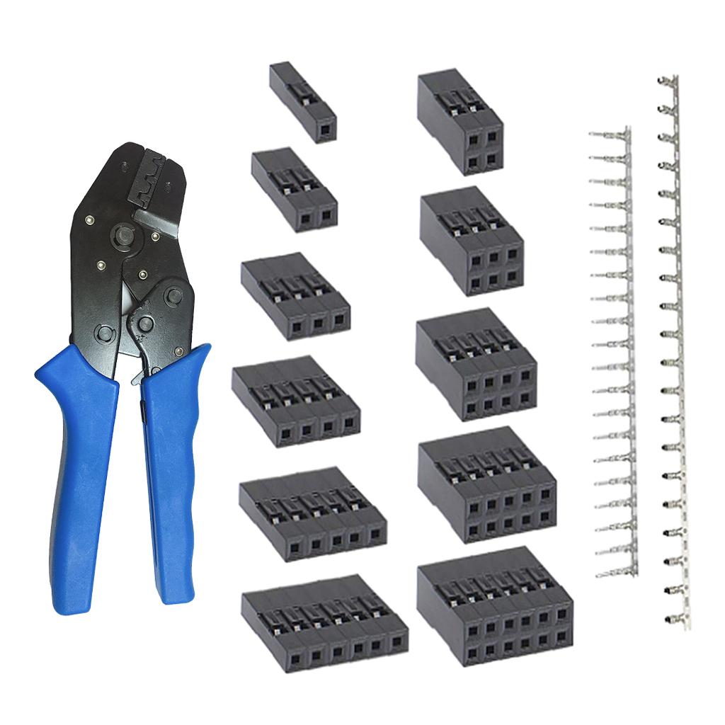 Set of 620 2.54mm 0.1" 3A Male Female  2/3/4/5/6 Header Connector New