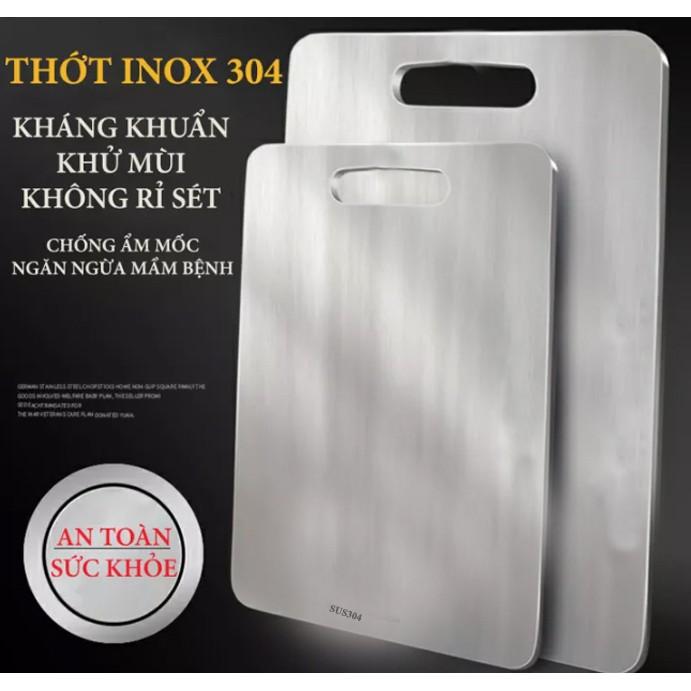 Sỉ 65k- Thớt Inox 304 cao cấp không mùn -không mốc- không bám mùi- rã đông nhanh chóng