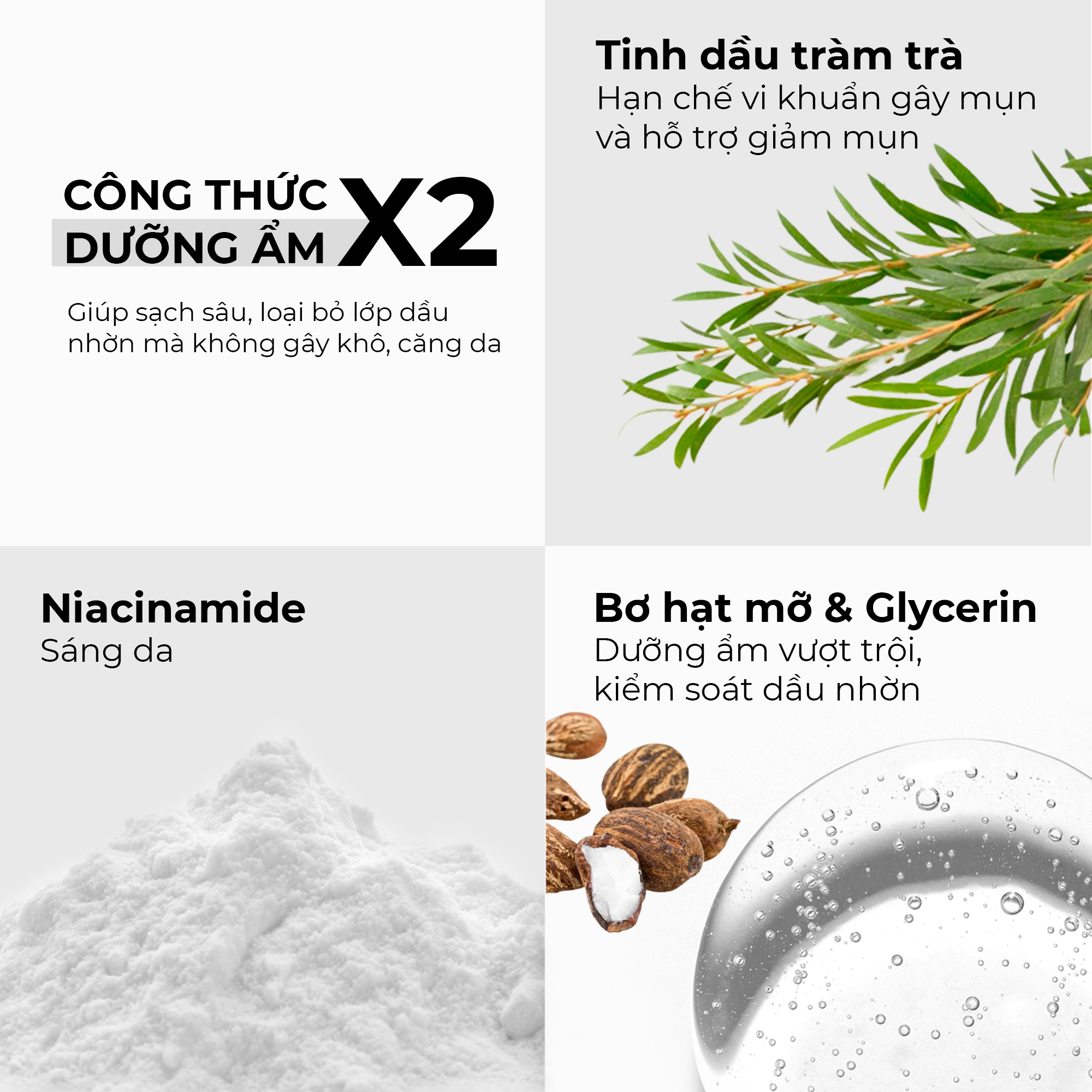 Sữa rửa mặt dưỡng ẩm Facial Cleanser Men Stay Simplicity