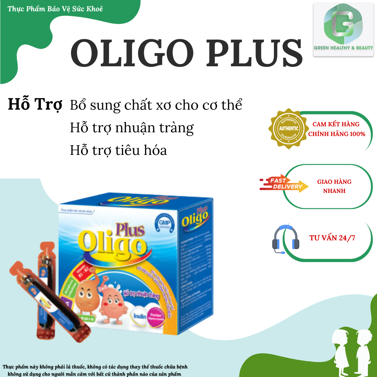 TPBVSK: OLIGO PLUS - Siro hỗ trợ tiêu hóa, nhuận tràng