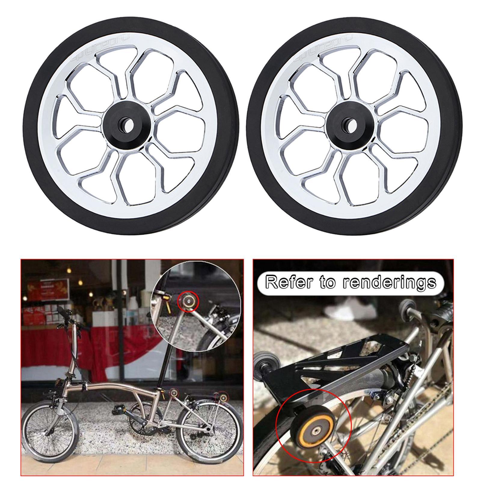 Set of 4 Aluminum Alloy Folding bike Wheel Refit Parts for 82mm