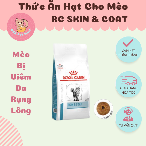 Royal Canin Skin &amp; Coat Feline - Thức Ăn Hạt Cho Mèo Viêm Da Rụng Lông