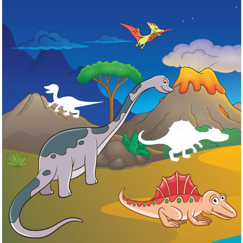 Sách - Dán Hình Phát Triển IQ-EQ-CQ - Công Viên Khủng Long - Tập 6