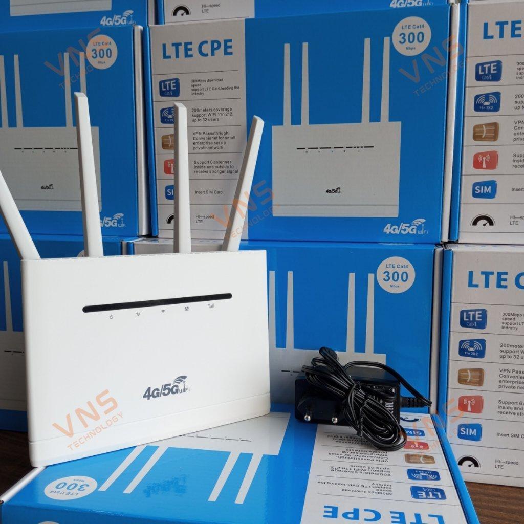 Bộ Phát WIFI Từ Sim 4G/5G CPE P1000 4 Râu, Cục Phát WIFI Tốc Độ Cao, Phủ Sóng Rộng Kết Nối Tối Đa 32 Thiết Bị - hàng chính hãng