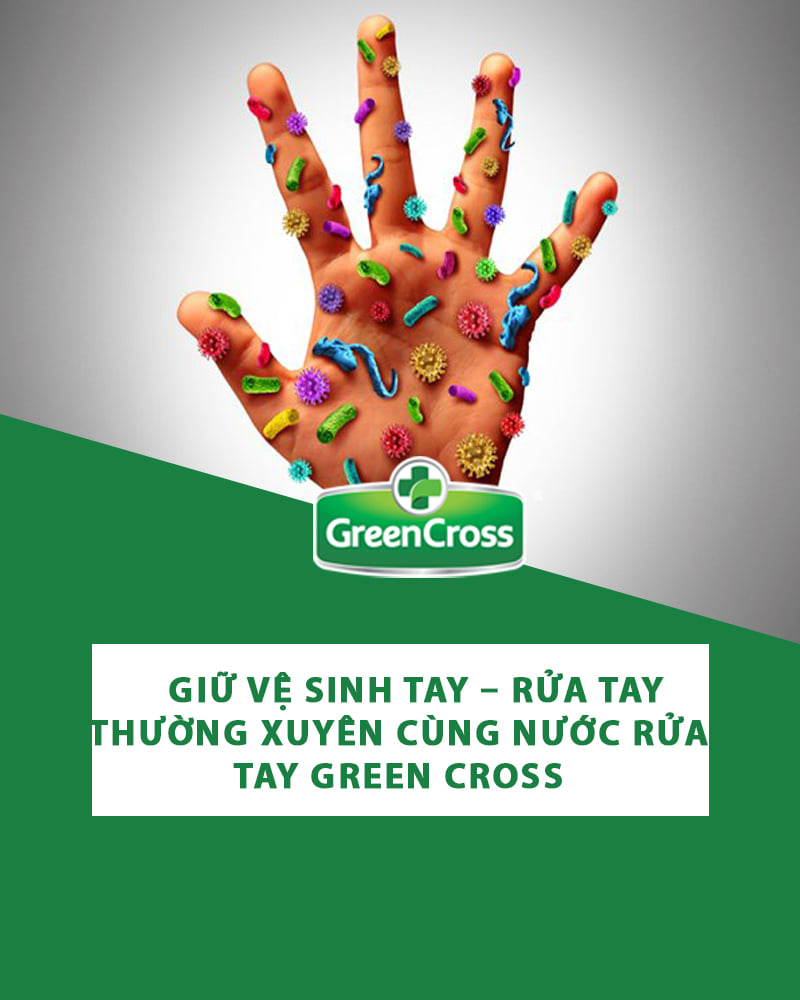 GREEN CROSS GEL - Combo 10 Chai Gel Rửa Tay GREEN CROSS dung tích 100ml/chai TẶNG KÈM 2 Chai Gel 60ml