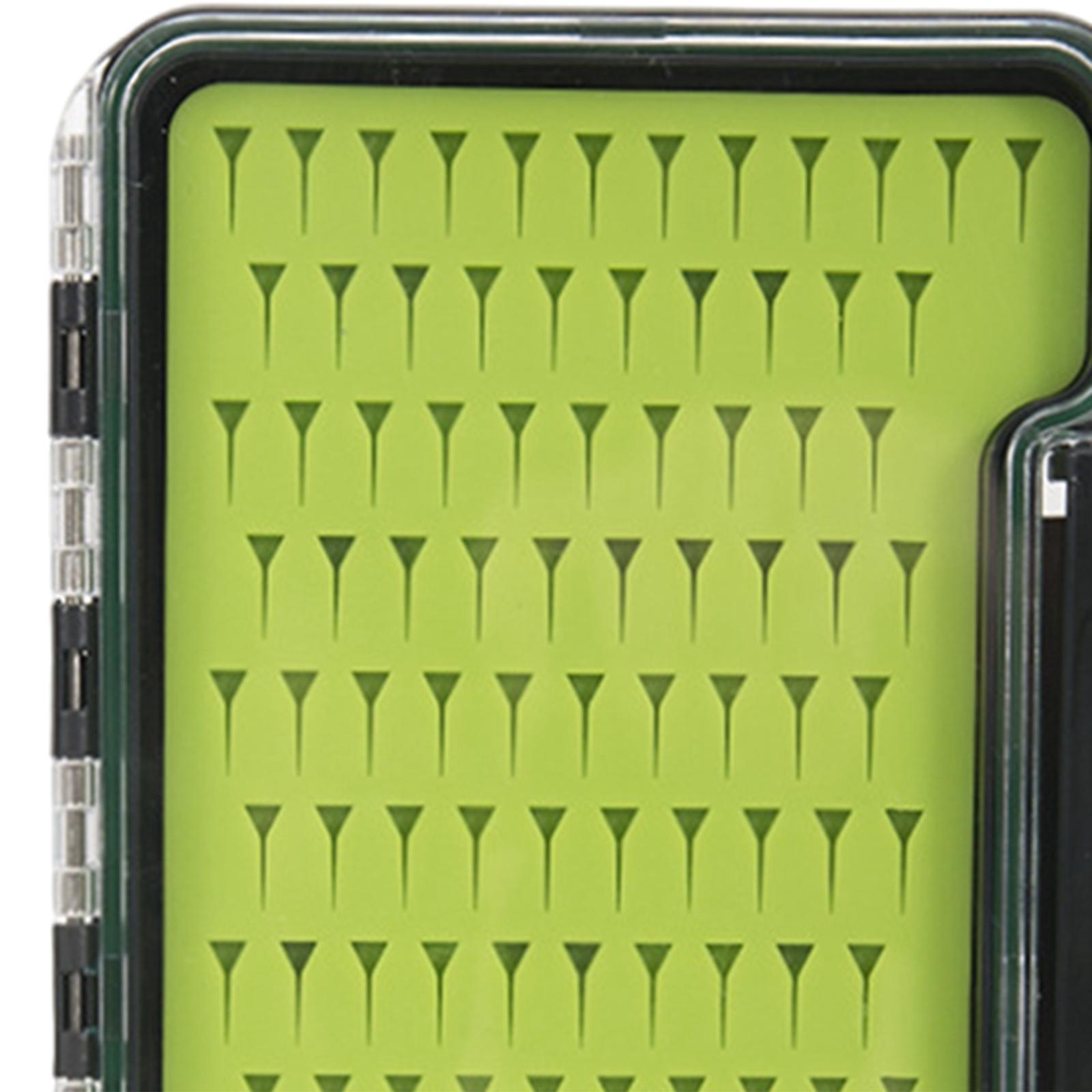 Lightweight Fly Fishing Box with Clear Lid, Waterproof Fishing Lure Hook Tackle Storage Container Fishing Streamers Case Organizer for Baitcasting