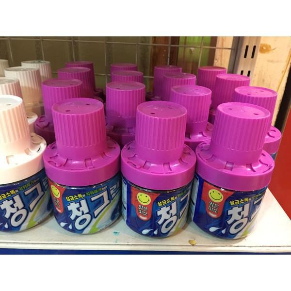 Chai tẩy thủy tinh thả bồn cầu