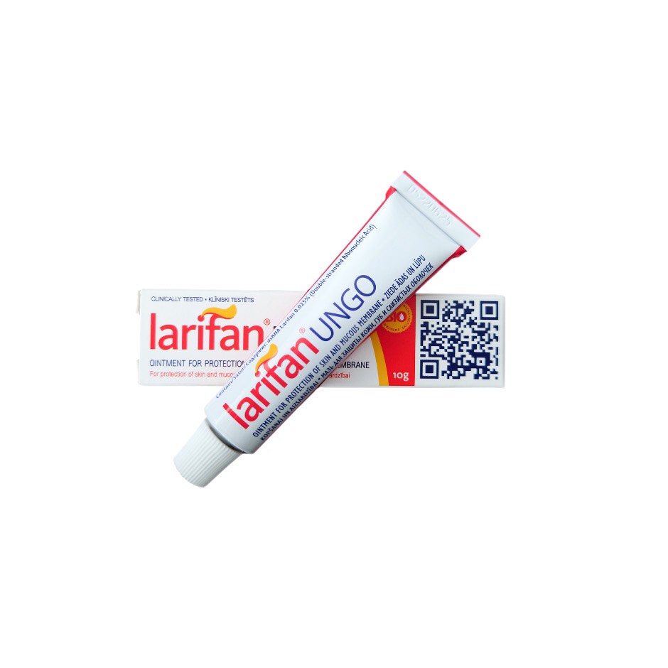 Kem bôi Larifan Ungo ngăn ngừa mụn rộp, sùi mào gà, Herpes 10g xuất xứ Châu Âu - Anh Khuê Pharma