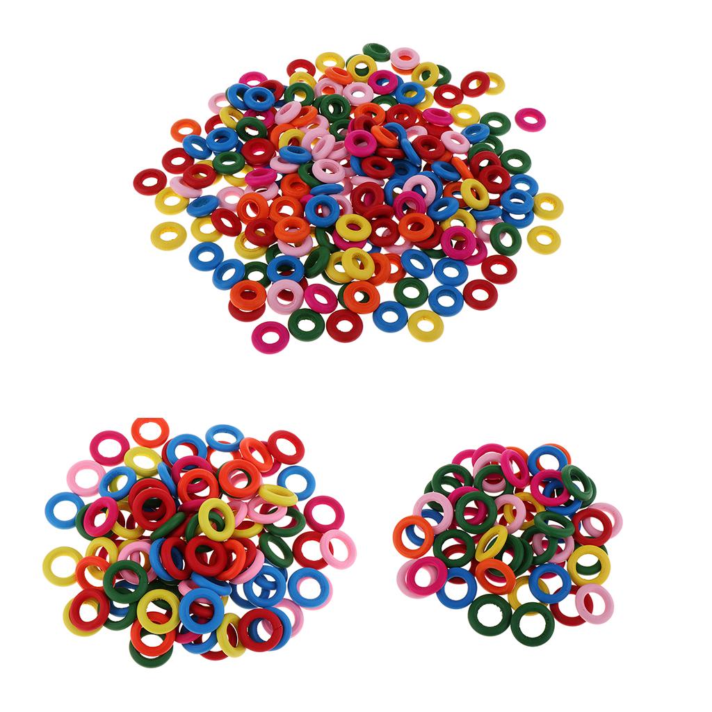 2xDyed Mixed Color Wood Ring Pendant Connector Jewelry Making 0.79inch 100Pcs