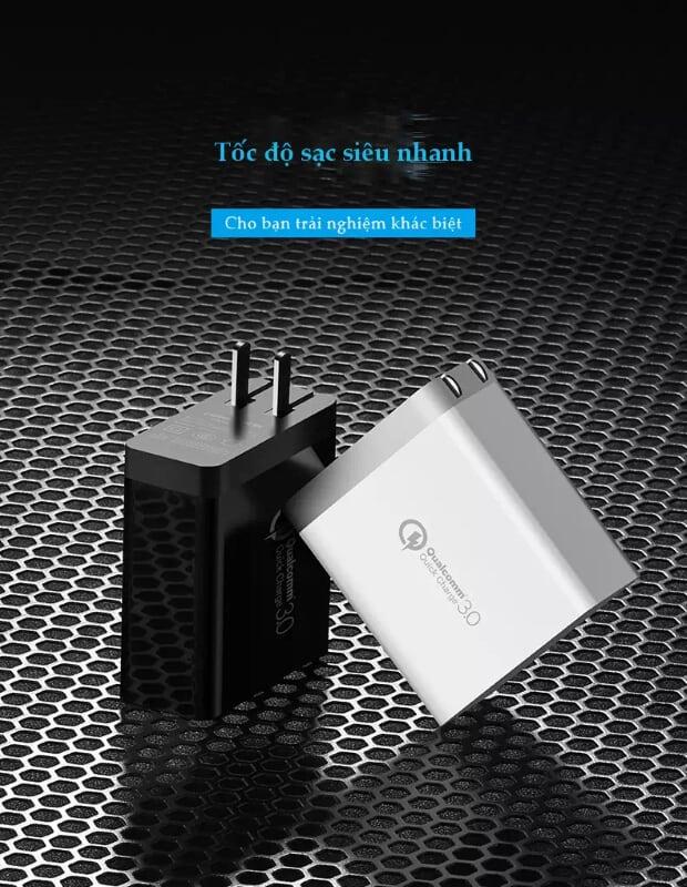 Ugreen UG40714CD161TK 36W màu Đen Củ sạc nhanh 2 cổng USB chuẩn QC 3.0 - HÀNG CHÍNH HÃNG