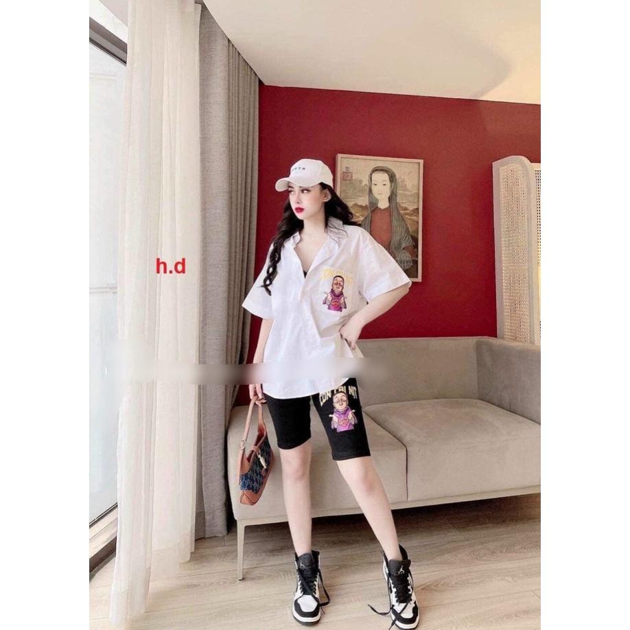 Áo sơ mi nữ hottrend Còn Cái Nịt chất mềm mát nhẹ