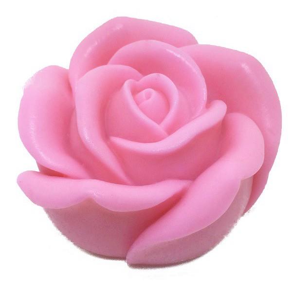 Khuôn silicon rau câu 4d hoa hồng xòe đại 9.2 cm