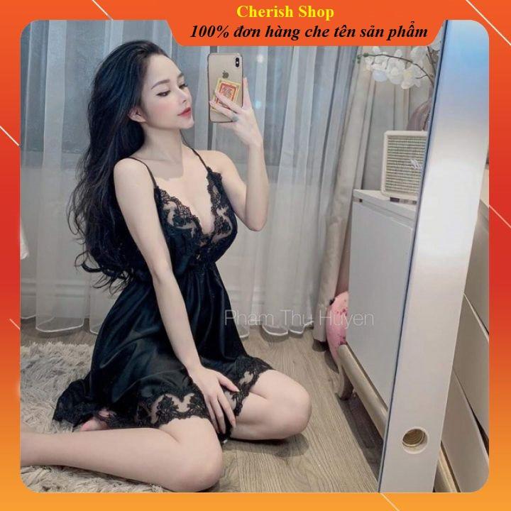 Đồ Ngủ Sexy|Váy Ngủ Lụa Cao Cấp Chất Đẹp Mềm Mịn Hot Nhất 2021 (M06)