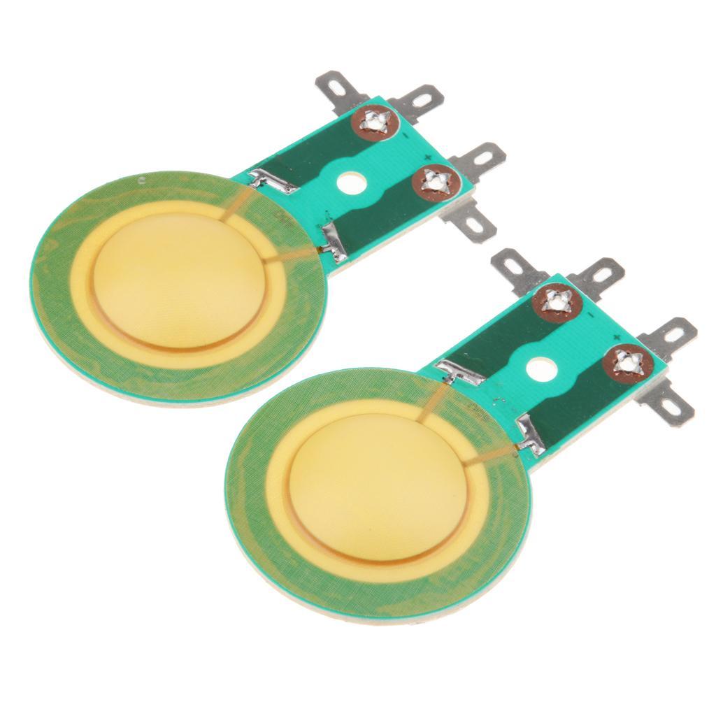 2 Pack 25.5mm Speaker Driver Dome Diaphragm Voice
