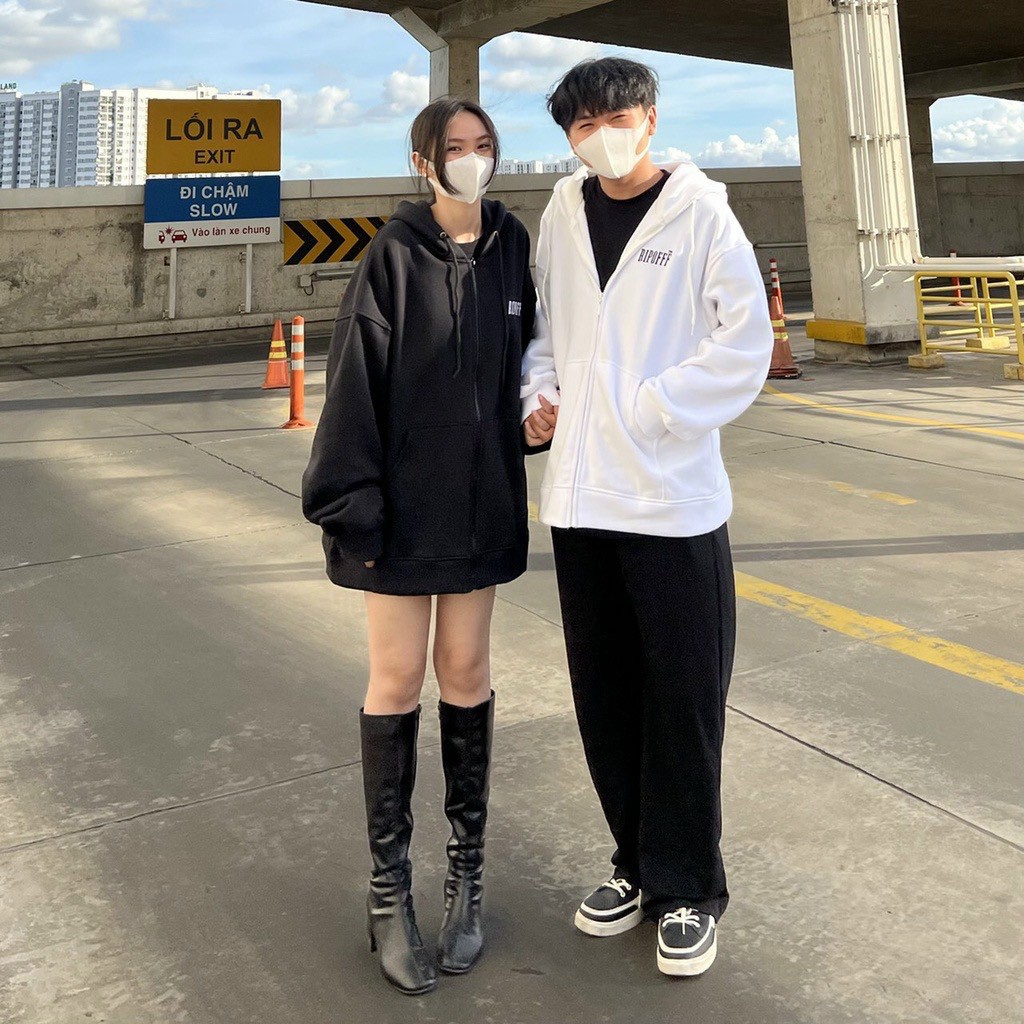 Áo khoác hoodie vải nỉ co dãn, dày dặn mềm mịn form rộng Basic, Áo KHOÁC Hoodie RIPO Ulzzang Unisex Vải đẹp , không co rút , mềm mịn , hút mồ hôi cực nhanh, mặc siêu mát