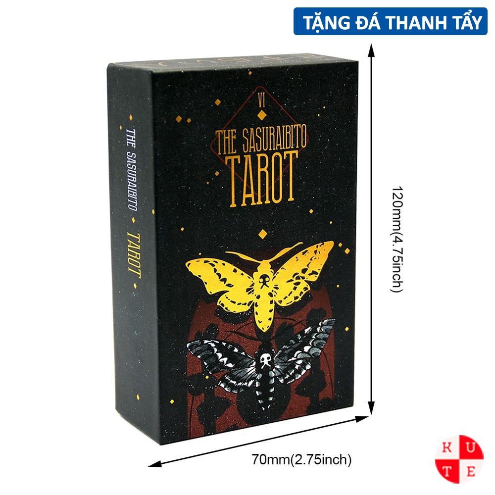 Bài Tarot The Sasuraibito Hộp Cứng Cao Cấp 78 Lá Bài Mạ Vàng Size Gốc Tặng Đá Thanh Tẩy