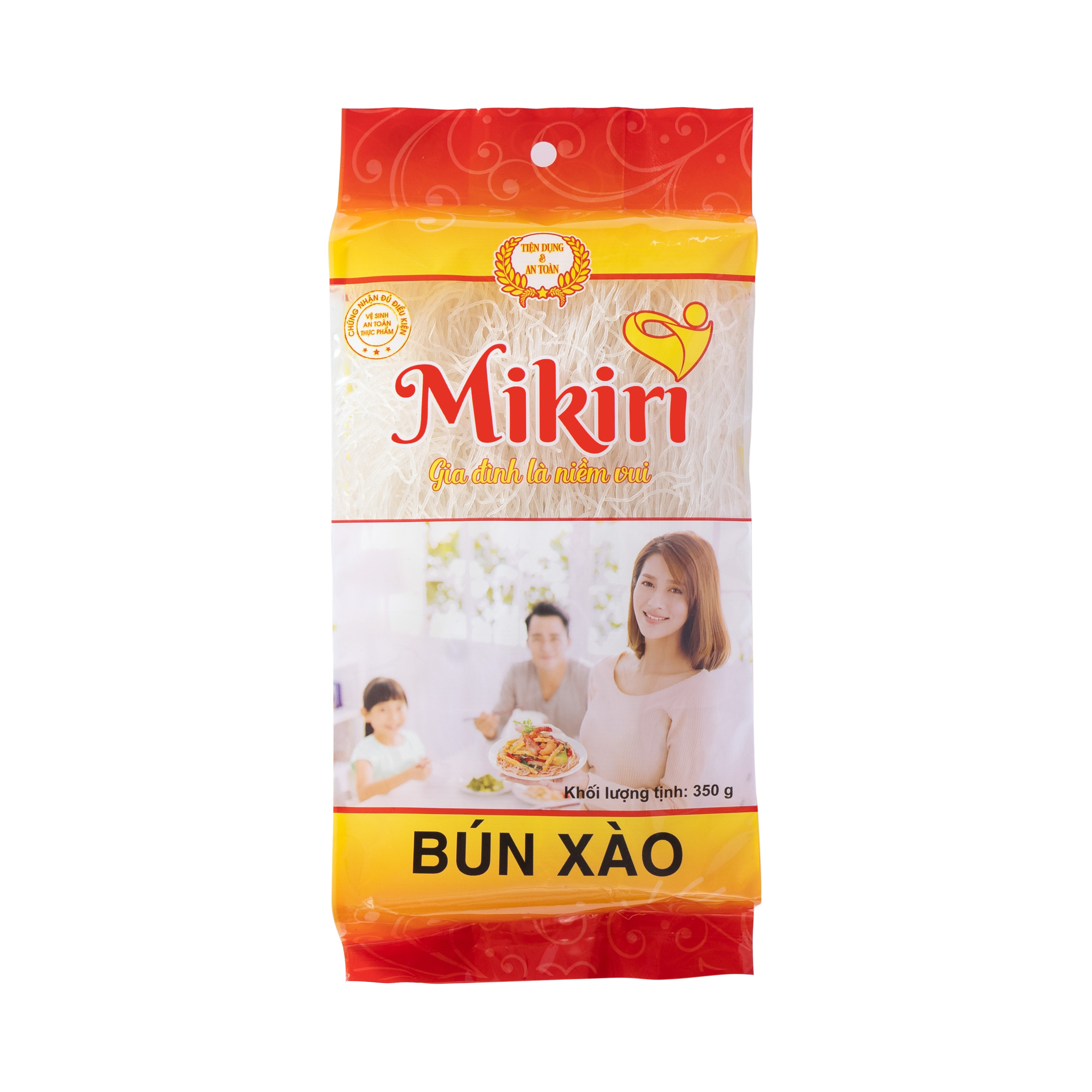 Combo 2 gói bún gạo xào, 2 gói bún gạo tươi Mikiri
