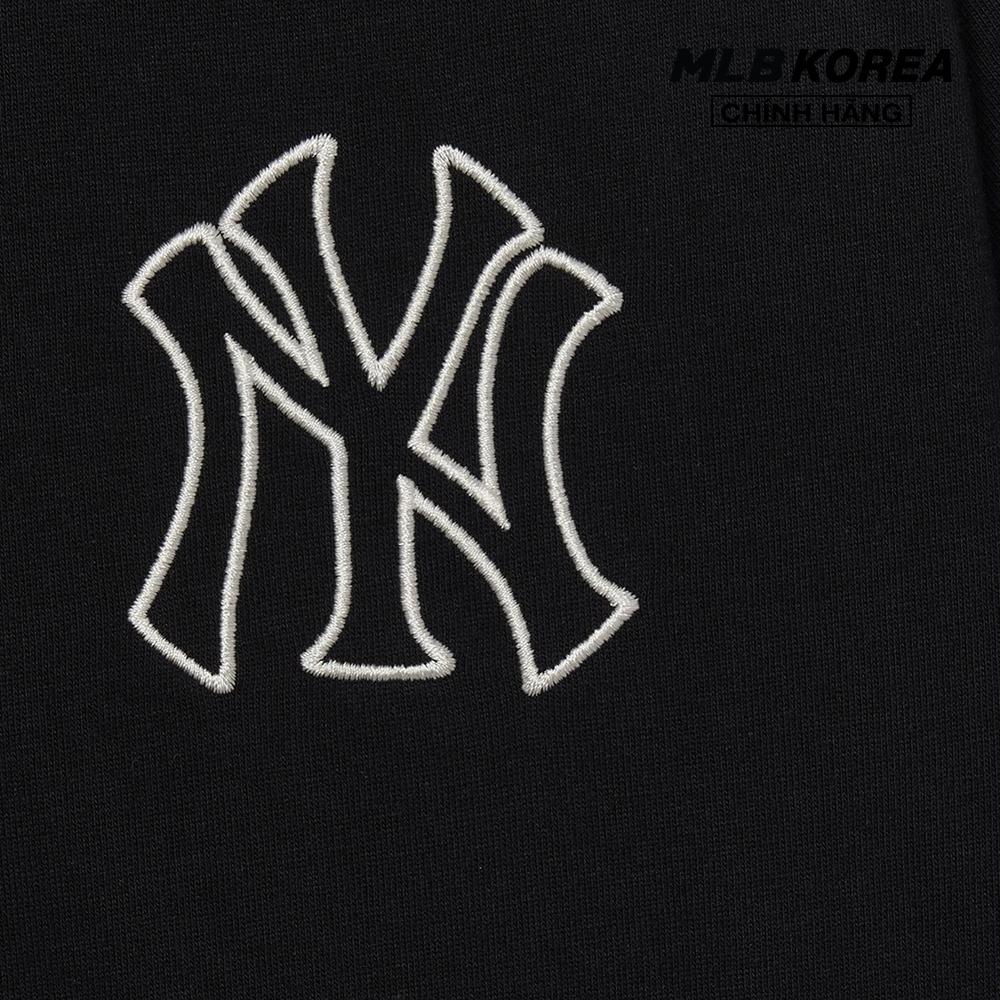 MLB - Áo thun unisex cổ tròn tay ngắn Basic Mega Logo Overfit 3ATSB0433-50BKS