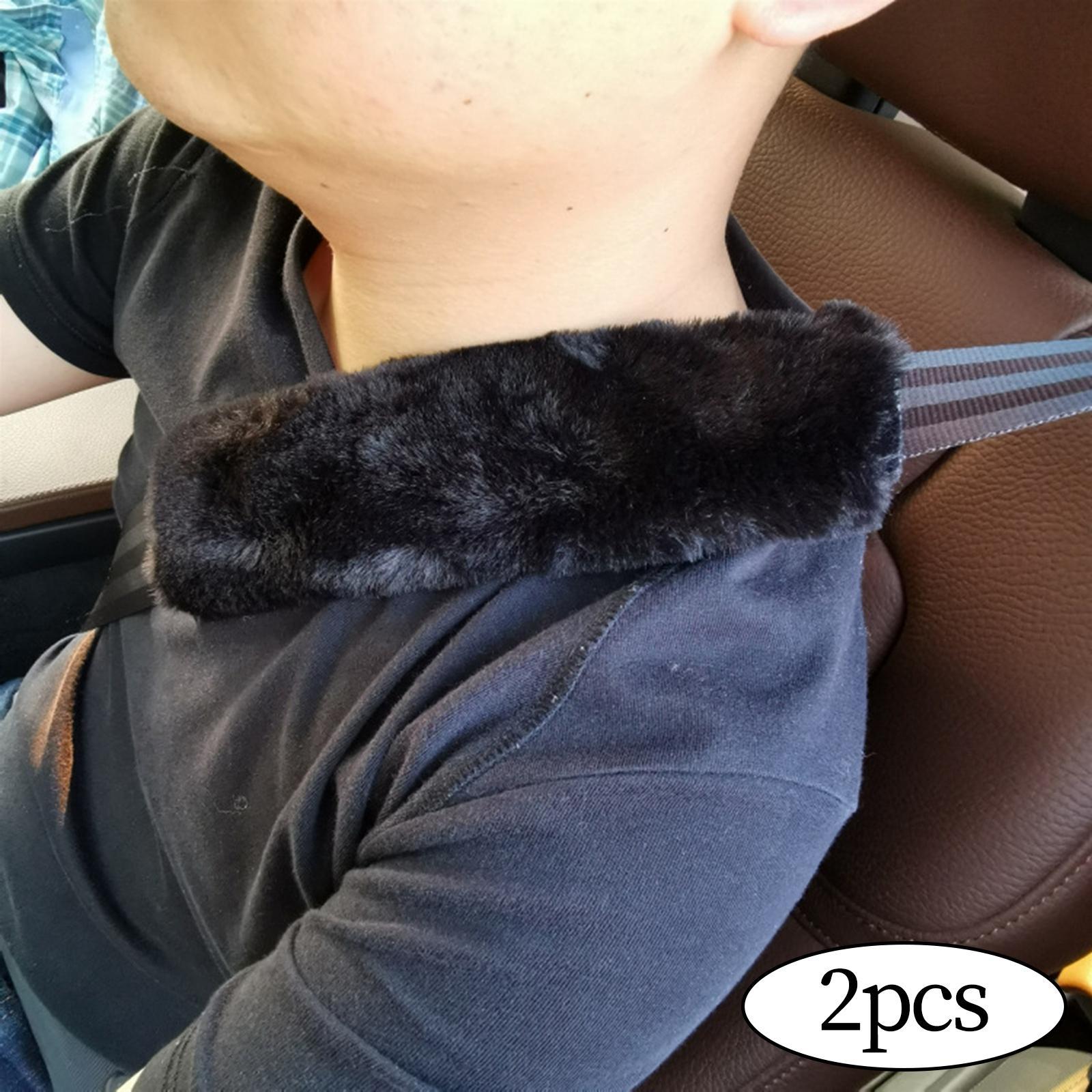 2 Pieces Auto Seat Belt Cover Comfortable Car Seat Neck Cover for Child