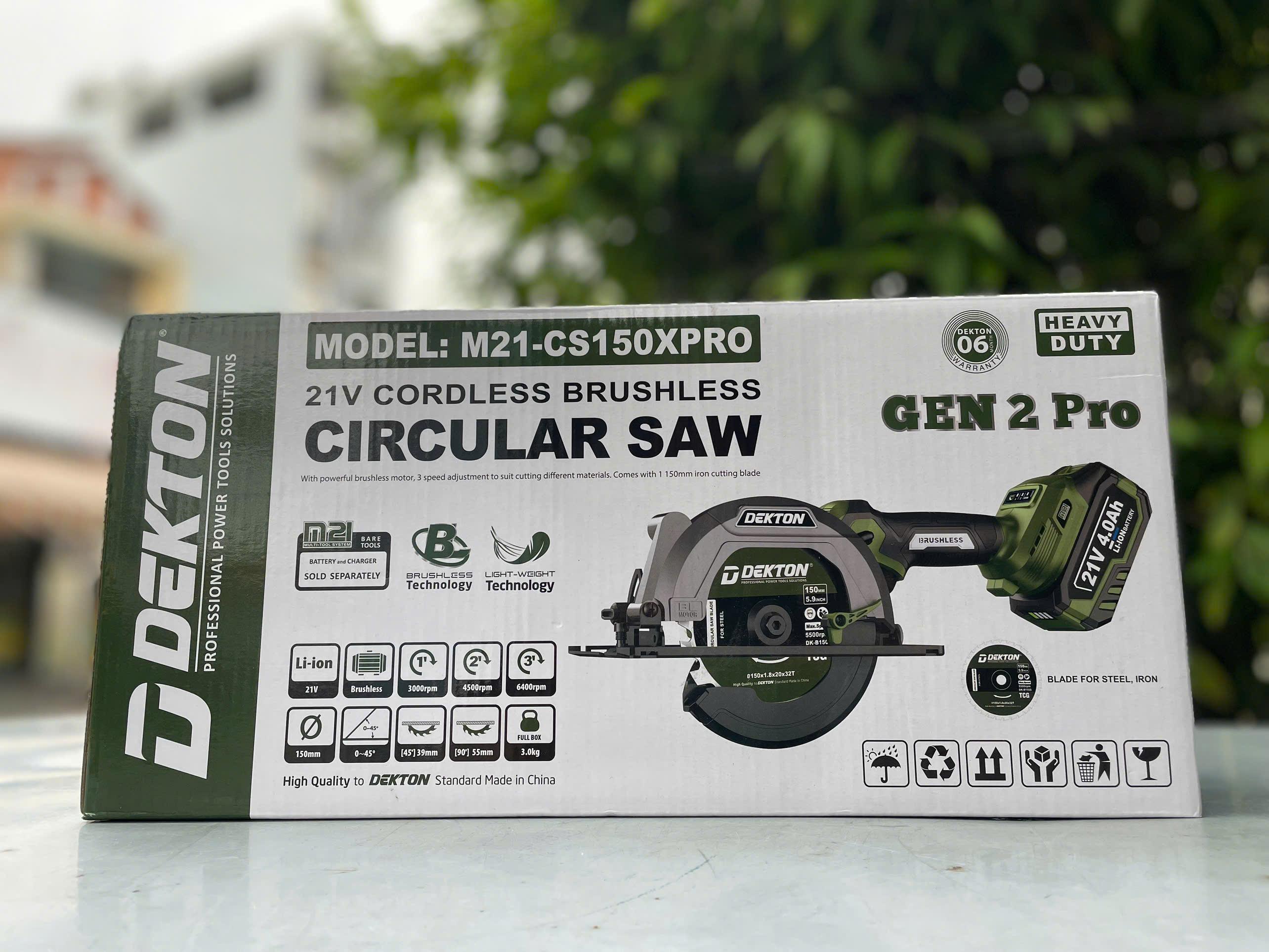 THÂN MÁY CƯA ĐA NĂNG PIN 21V BRUSHLESS (3 TỐC ĐỘ) MÀU OLIU M21-CS150XPRO DEKTON - HÀNG CHÍNH HÃNG