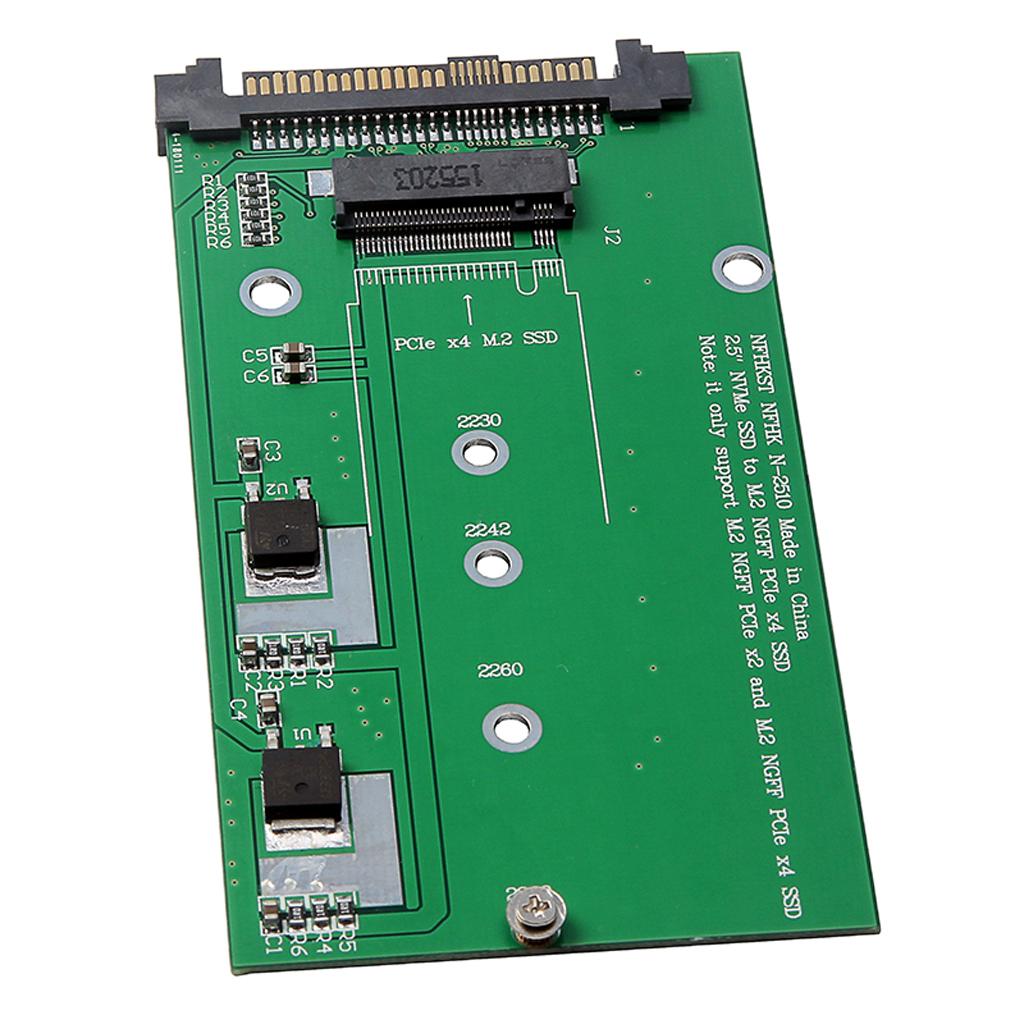 SFF 8639 NVME U.2 PCIe to NGFF M.2 SSD Adapter Card Converter