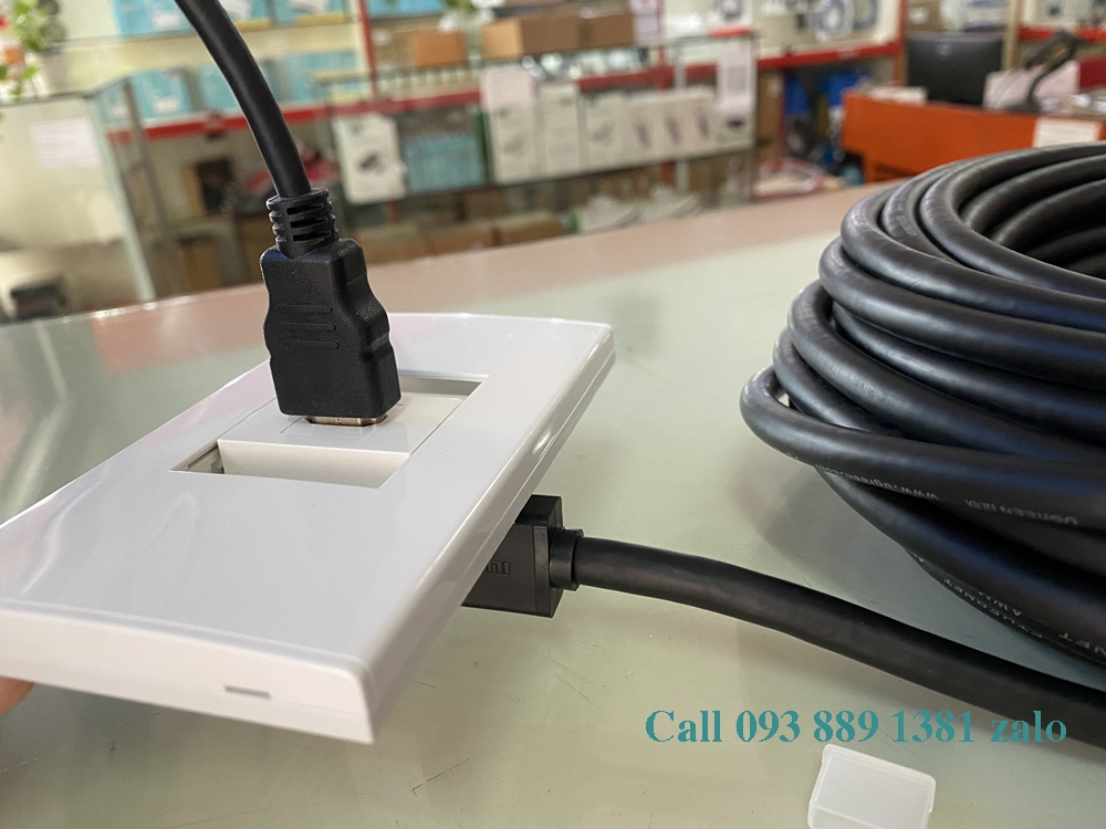 Hạt ổ cắm HDMI âm tường . Dùng lắp mặt âm tường, ổ cắm âm sàn