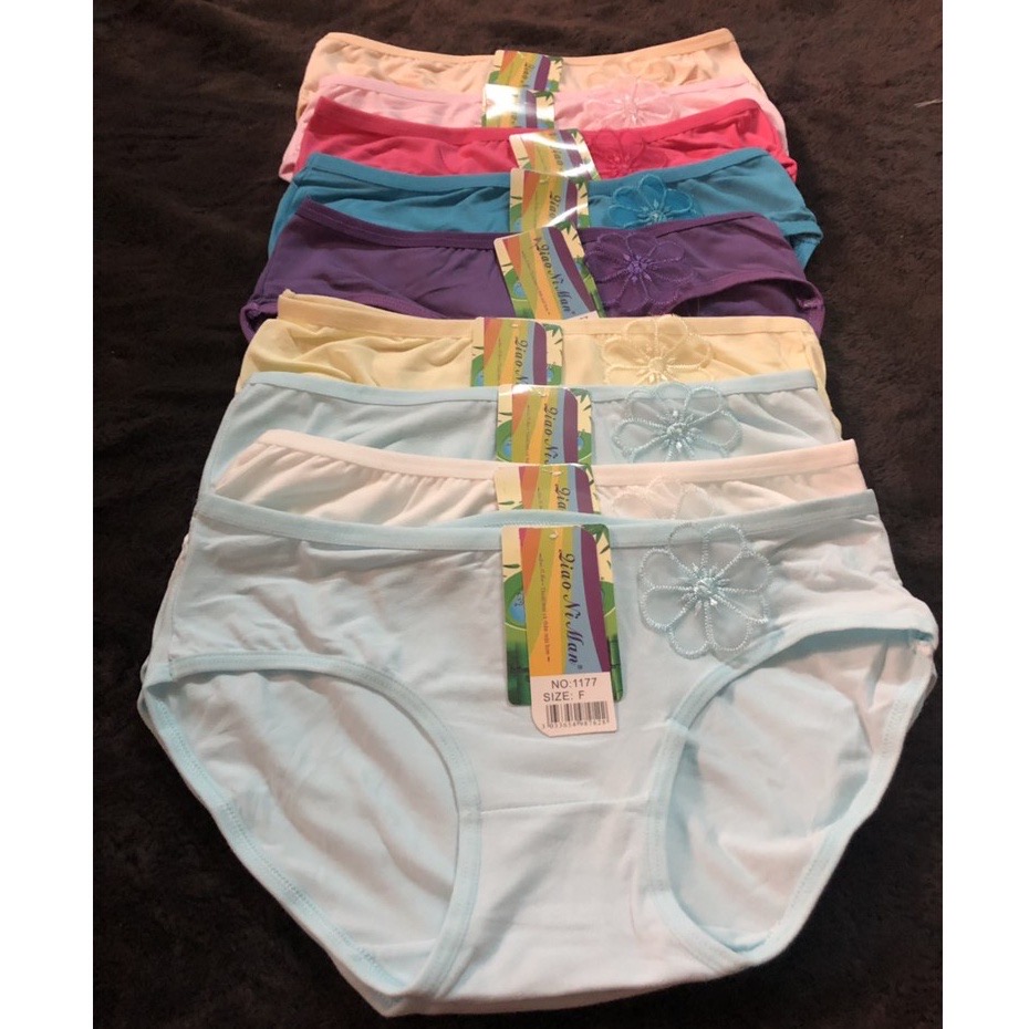 Combo 10 Quần Lót Nữ Đính Hoa Xinh Xắn Thun Cotton Mịn -Thái Lan