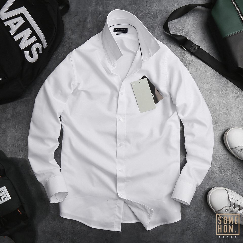 Áo sơ mi nam trắng dài tay công sở cao cấp chất lụa Hamino form slimfit ôm dáng thời trang Hàn Quốc màu trắng đen hàng VNXK, áo sơ mi nam dài tay công sở Hàn quốc cao cấp đen trắng - Đen - M