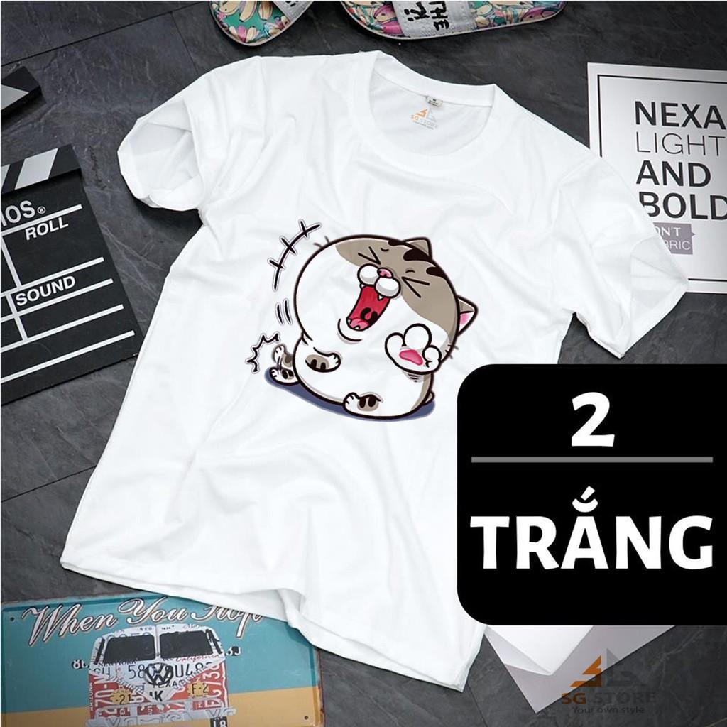 ÁO THUN IN ICON DỄ THƯƠNG - MÀU TRẮNG