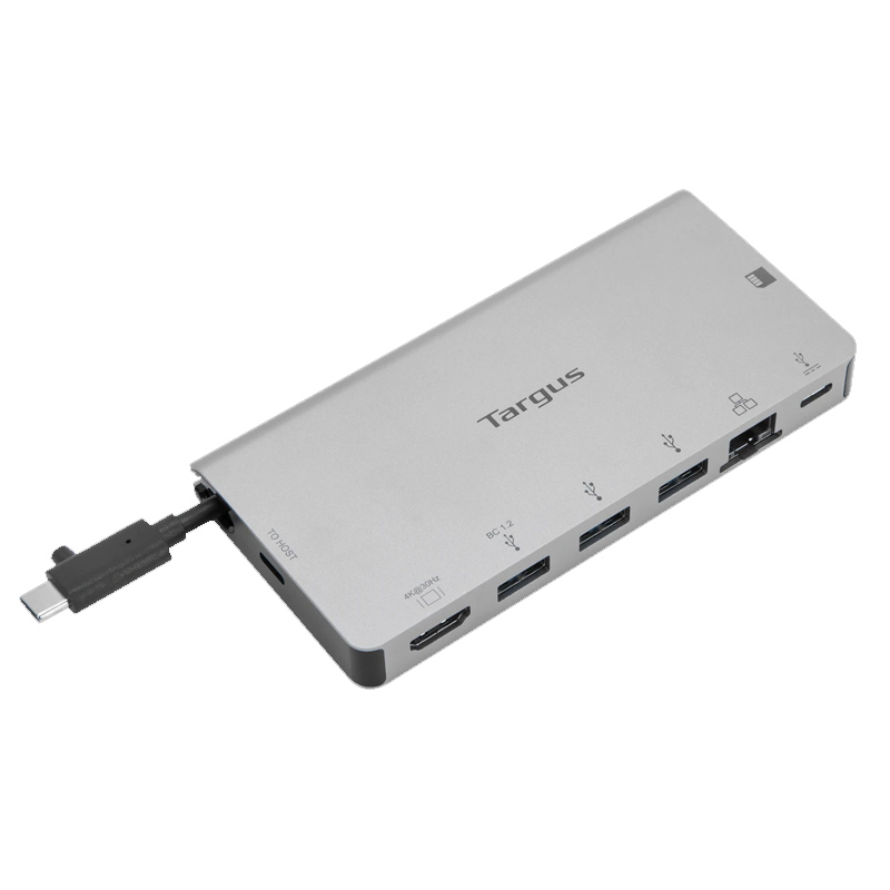 Cổng Chuyển TARGUS 8 In 1 USB-C Docking Station Với Cáp USB-C Có Thể Tháo Rời - DOCK414 - Hàng Chính Hãng