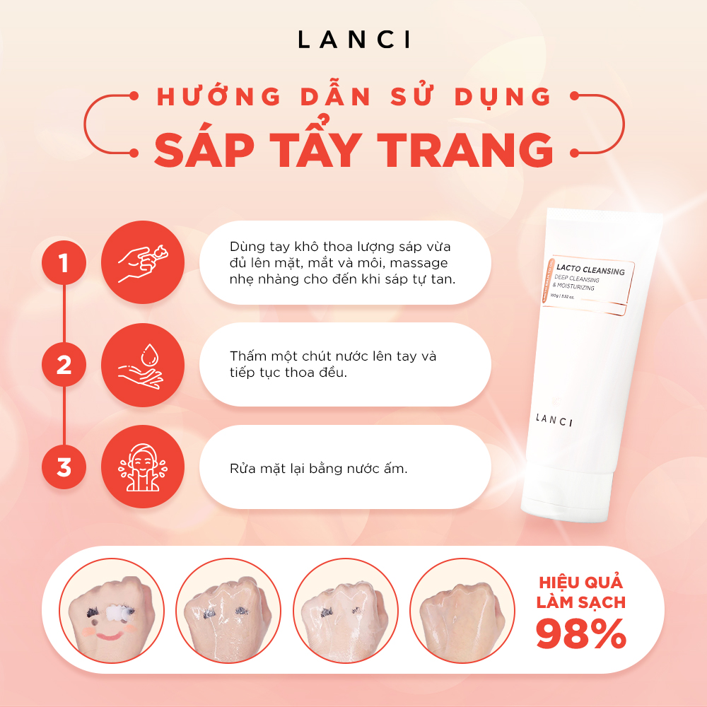 Combo Làm Sạch Chuyên Sâu LANCI Sạch Mướt