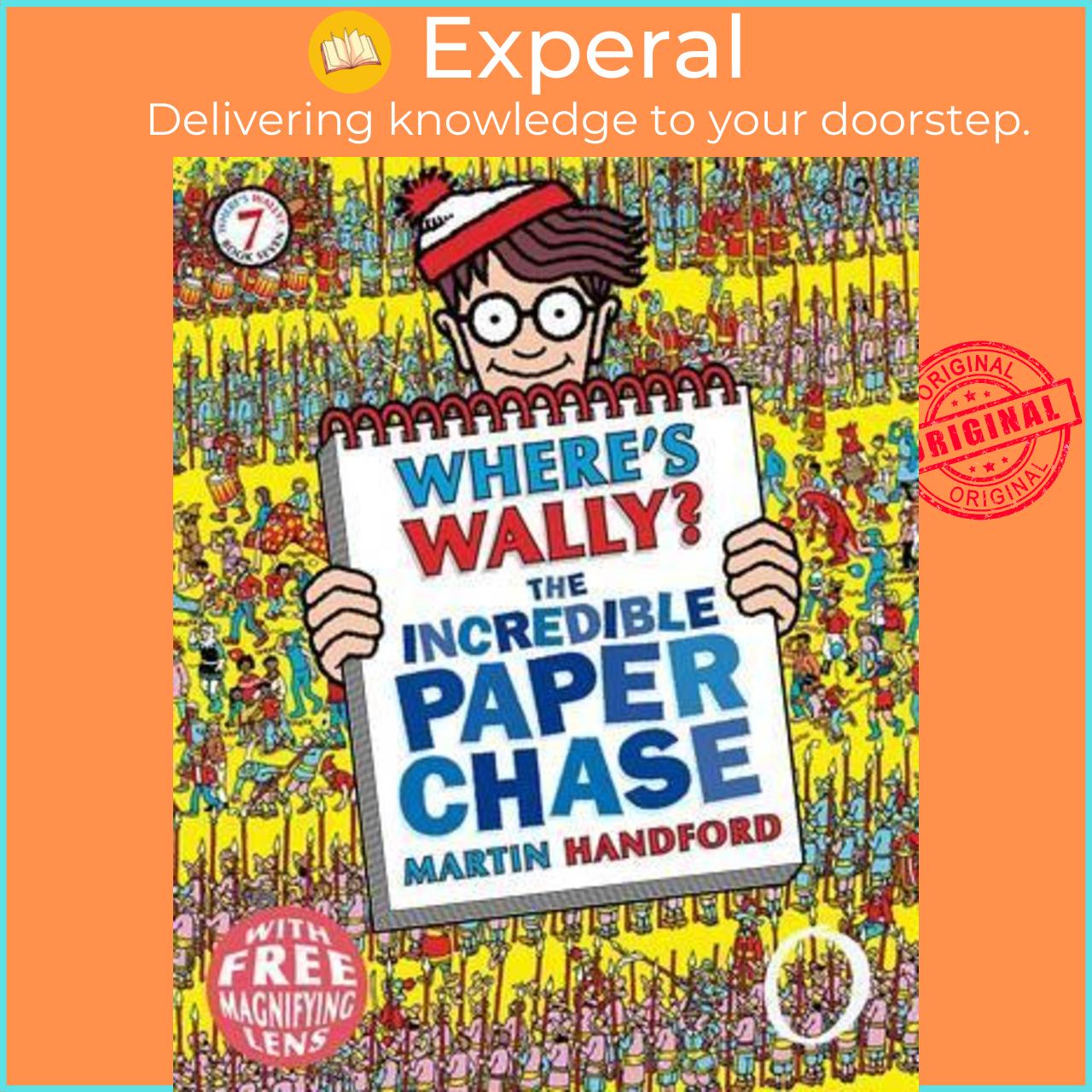 Sách - Where's Wally? The Incredible Paper Chase (mini edition) by Martin Handford (UK edition, paperback)