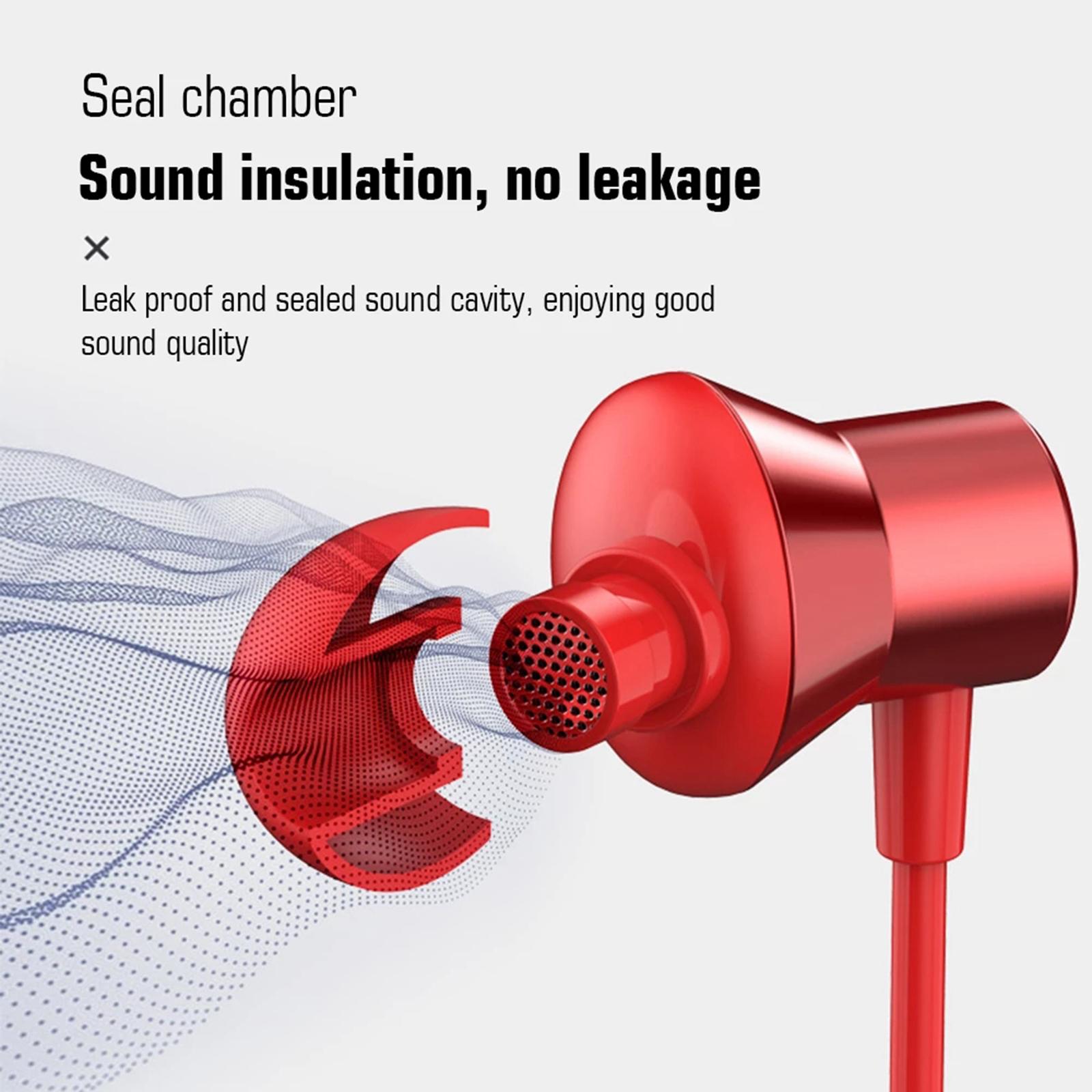 Earphones in-Ear Headphones with Microphone, Headset Stereo Sound Noise Isolating Free,3.5mm Wired Earbuds for iOS and Android Smartphones