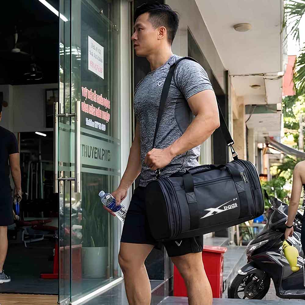 Túi trống thể thao Xbags cao cấp – Túi trống du lịch có ngăn đựng giày, thiết kế mạnh mẽ năng động tiện lợi XB6001