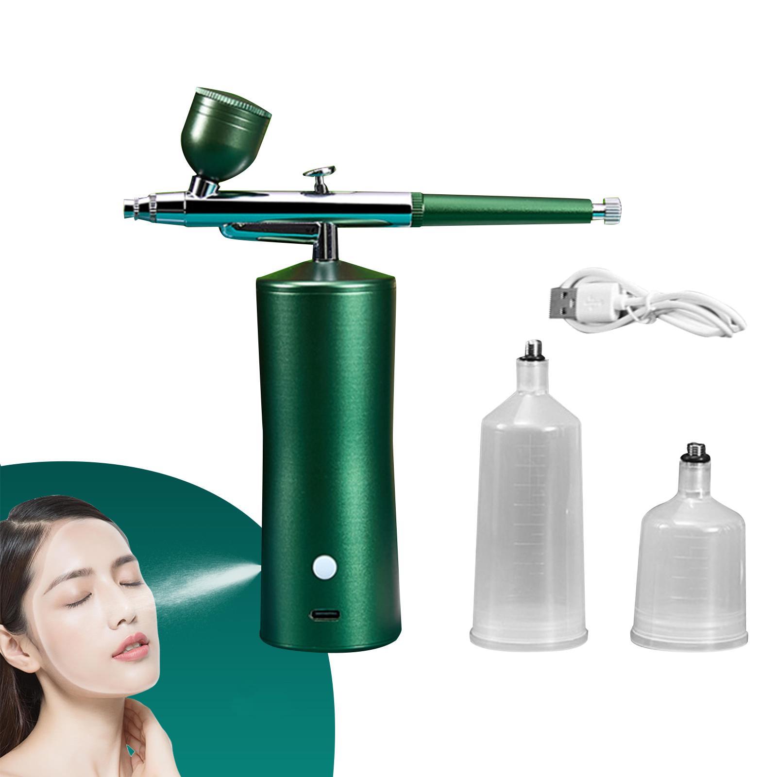 Air Brush Kit Portable Accessories Rechargeable Handheld Spray Pump for Home
