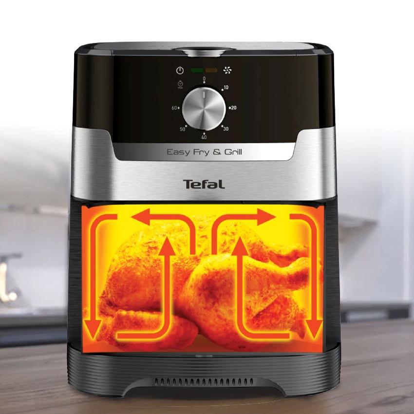 Nồi chiên không dầu Easy Fry & Grill Deluxe Tefal EY501D15, 4.2L - Bảo hành 24 tháng - Hàng Chính Hãng