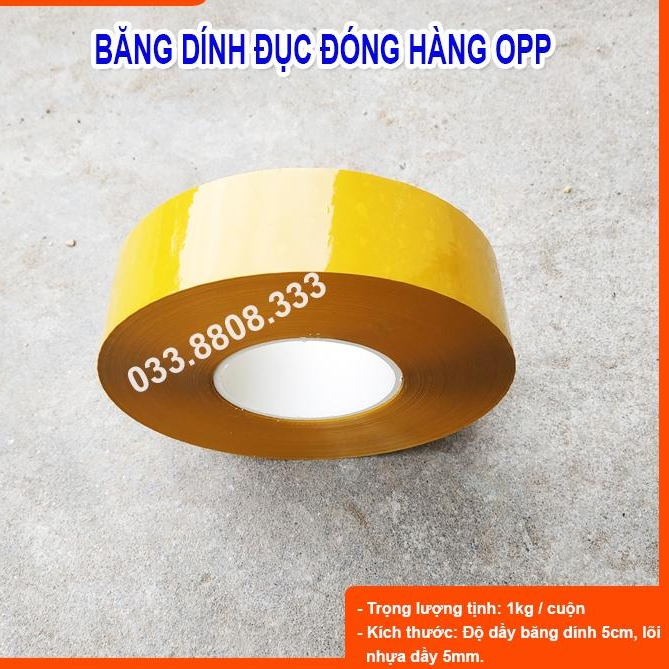 BĂNG DÍNH VÀNG CUỘN 1KG LÕI MỎNG CỰC DAI ĐÓNG HÀNG SIÊU THÍCH