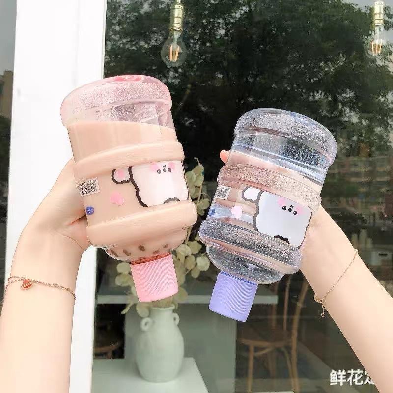 Bình nước in hình dễ thương Thể thao Di động tiện dụng Bình nước dung tích lớn