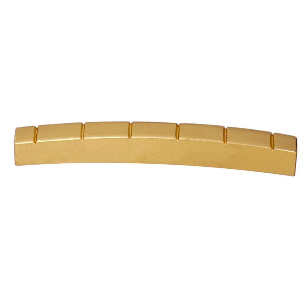 42mm Slotted Brass Nut DIY for ST TL Electric Guitar Replacement Part, Gold