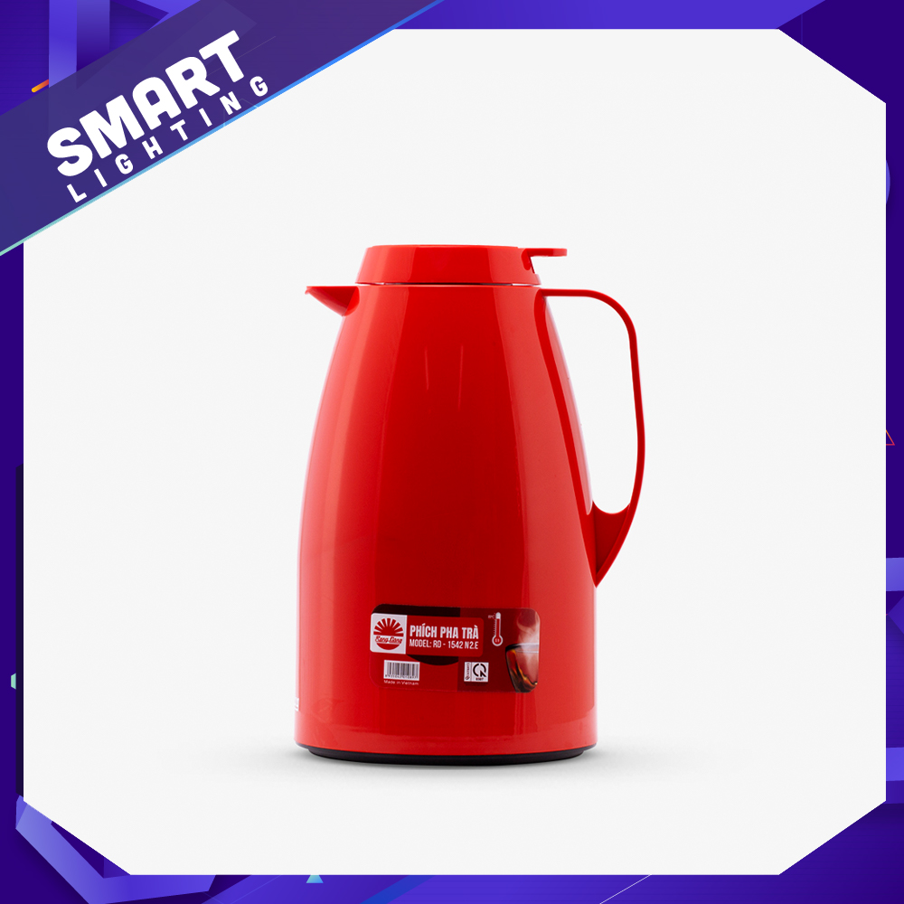 Phích pha trà giữ nhiệt Rạng Đông 1,5L RD-1542 N2.E – Đỏ