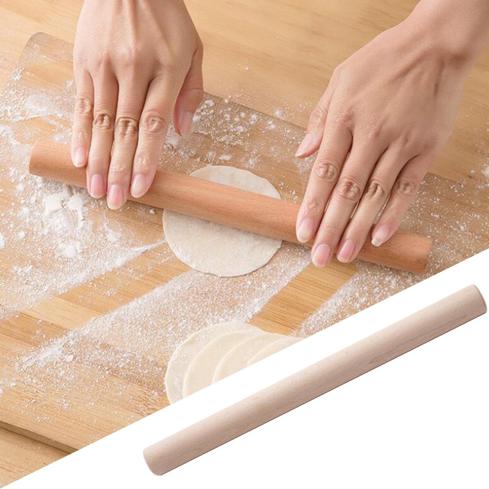 Non-Stick Wooden Rolling Pin Roller Pin for Pastries Baking Cooking Flour Pizza Pie Cookies Dumpling Wrapper Kitchen Supplies