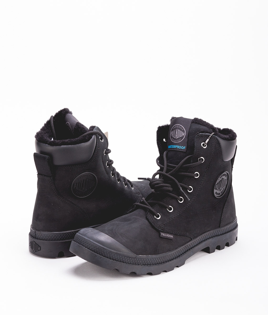 Giày Unisex Palladium Black Pampa Sport Cuff WPN Boots 73234-001-M