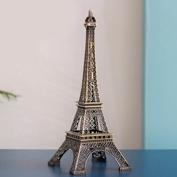 Mô hình tháp Eiffel cao 25 cm (Màu Vàng Rêu)