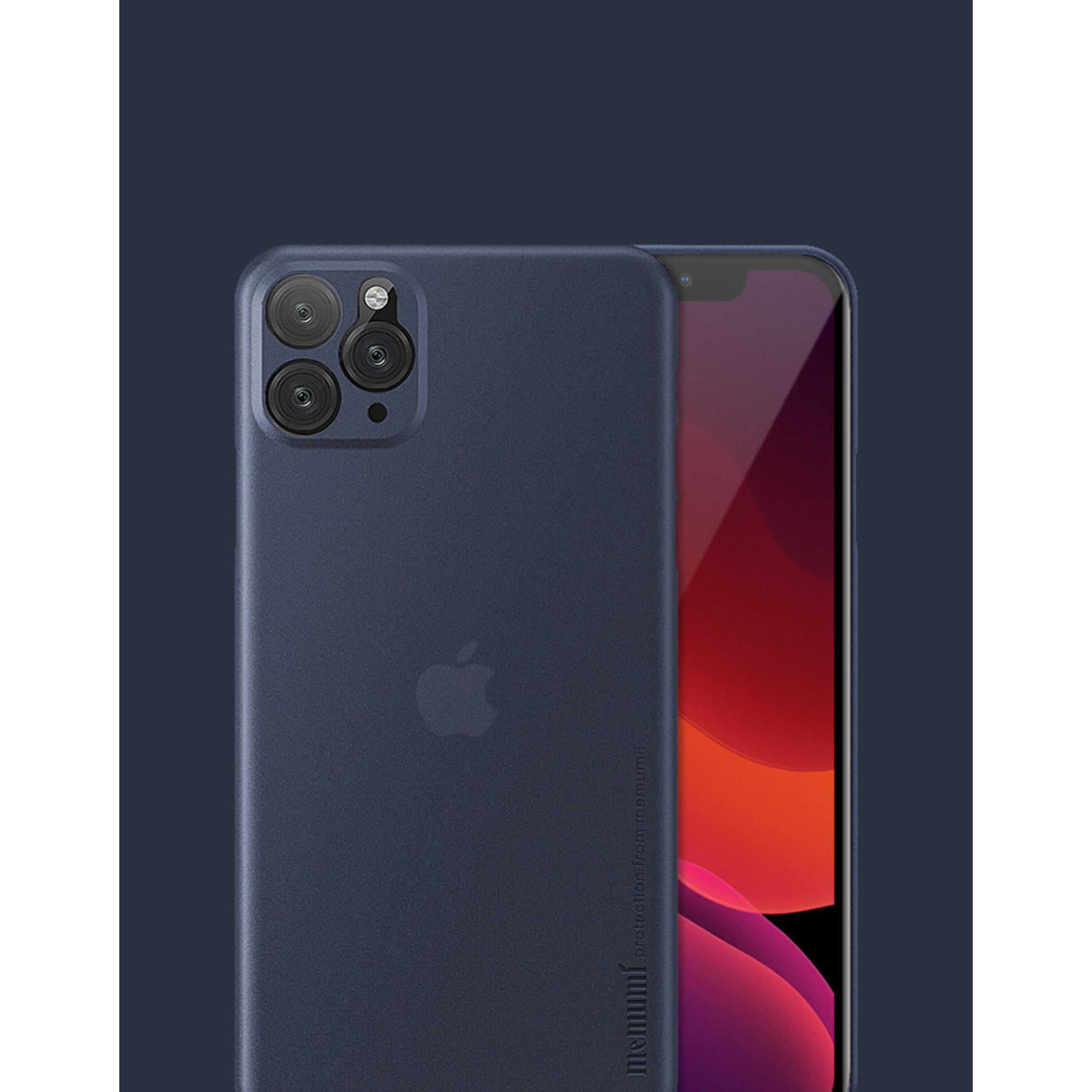 Ốp lưng dùng cho Iphone 11 Memumi siêu mỏng nhẹ đẹp bền, chống vân tay