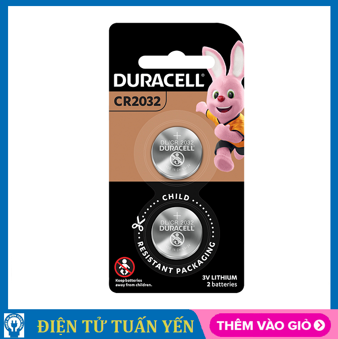 Pin DURACELL CR2032 - Vỉ 2 Viên - Tuấn Yến