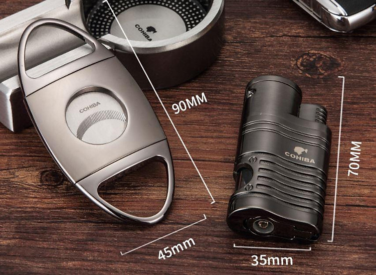 Vỏ Hộp Quet Bộ Set Phụ Kiện 2 Món HB-61 Cao Cấp Gồm 1 BL Khò 4 Tia+ Dao cắt