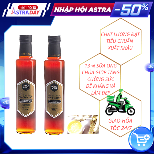 MẬT ONG RỪNG SỮA ONG CHÚA 380G/CHAI - BỘ 2 CHAI